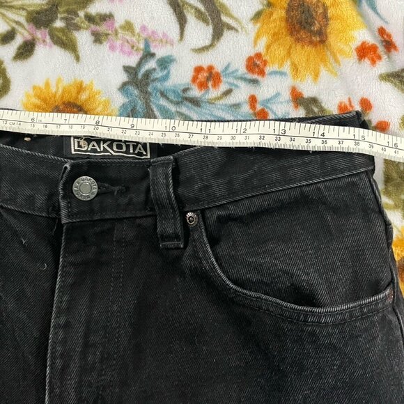 Dakota Black Straight Leg Jeans Mens 33x32 Workwear Cotton Denim - Picture 5 of 8